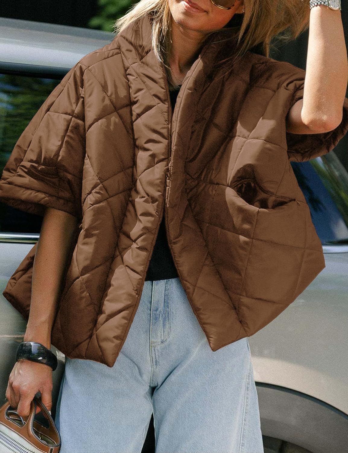 Lianlive Women Puffer Vests Casual Lightweight Oversized Padded Jacket Coat Warm Quilted Vest Outerwear with Pockets - Image 2