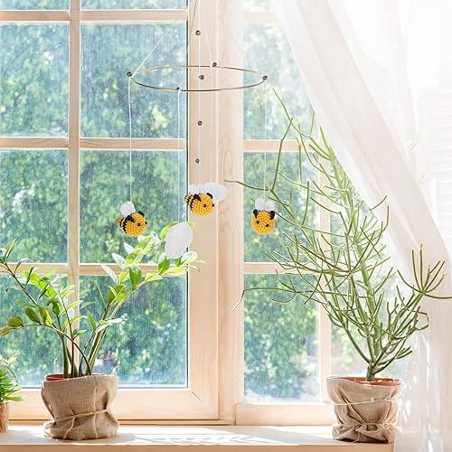 Miniatura 2 de Cuna móvil para bebé, cuna móvil para niños y niñas, decoración bohemia para guardería, techo de bebé, decoración colgante de habitación