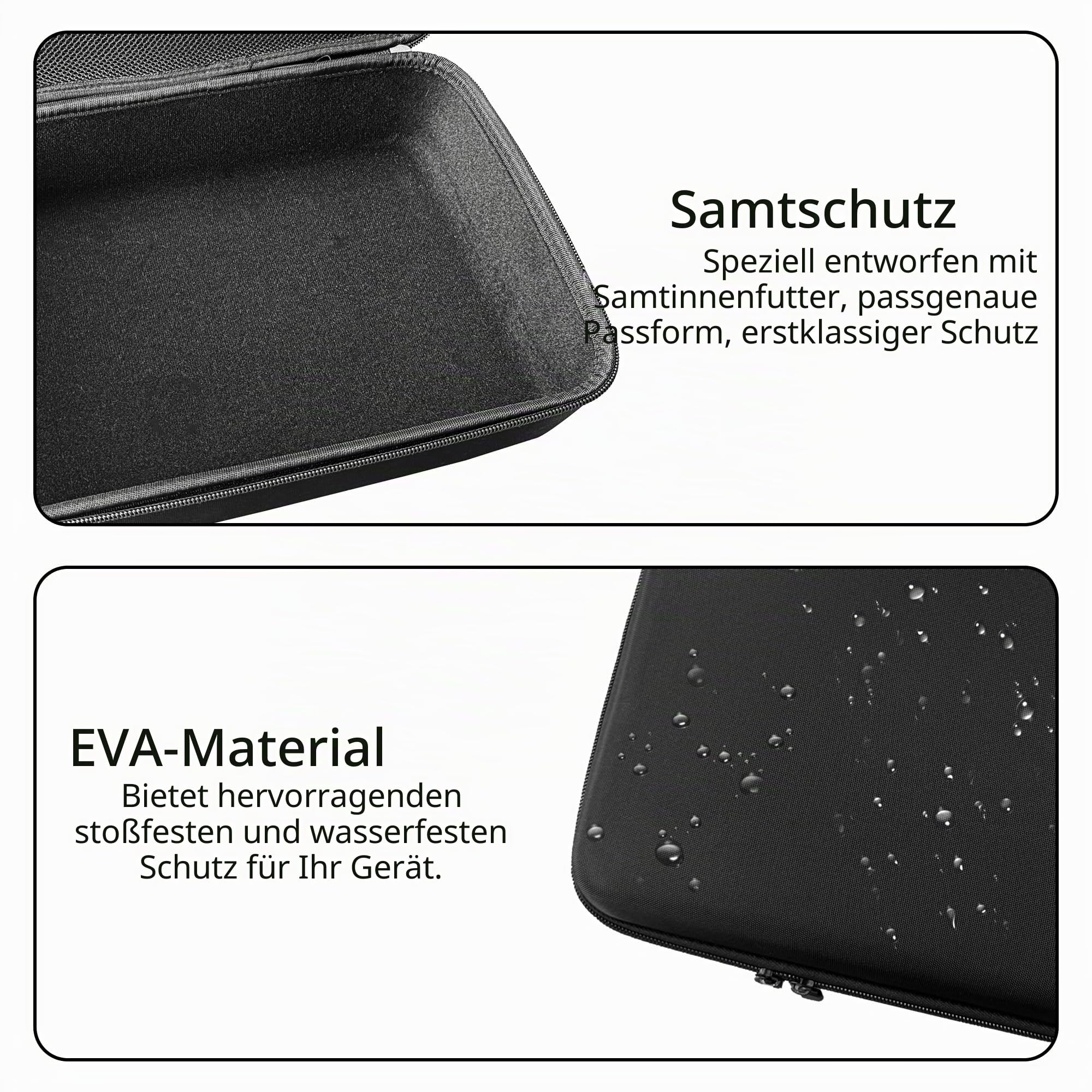 Musiin Audio Samplers Case Compatible with Roland SP-404MKII/404A/404SX | Leichtgängige Doppelreißverschlüsse, geräumige Netztasche oben für Zubehör, komfortabler Tragegriff – für einfacheres Reisen