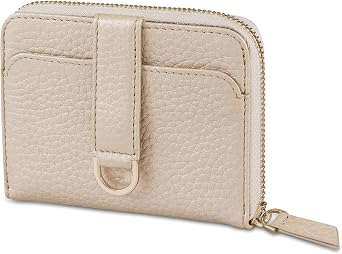 Vaultskin BELGRAVIA Small Zip Around Wallet for Women, Leather, RFID