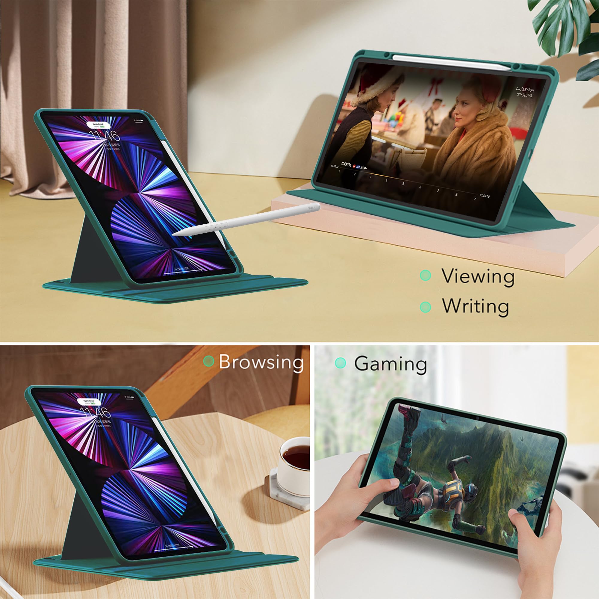 LiuShan Pour Honor Pad 9,Slim PU Cuir Etui Et Pliable Stand