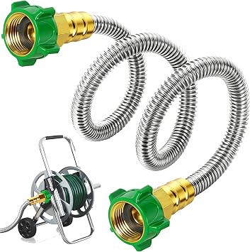 Female to Female Short Garden Hose Adapter 3FT,Hose Reel Connecting Hose