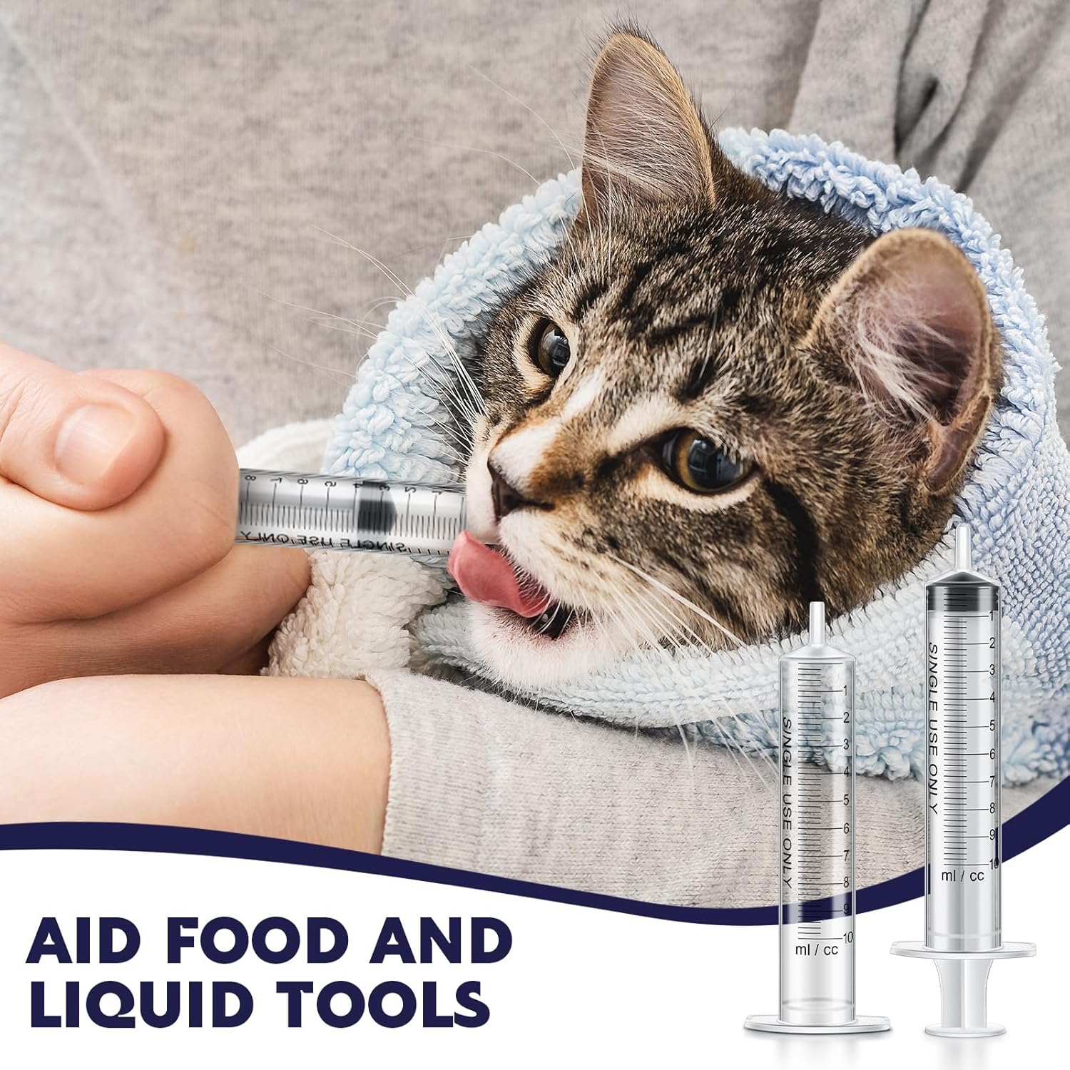 Xuhal 200 Pcs 10 ml/cc Plastic Liquid Measuring Syringes No Needle Clear Small Syringes for Oral, Scientific Labs Measuring Liquids, Feeding Pets, Epoxy Resin, Watering Plants, Oil or Glue Applicator