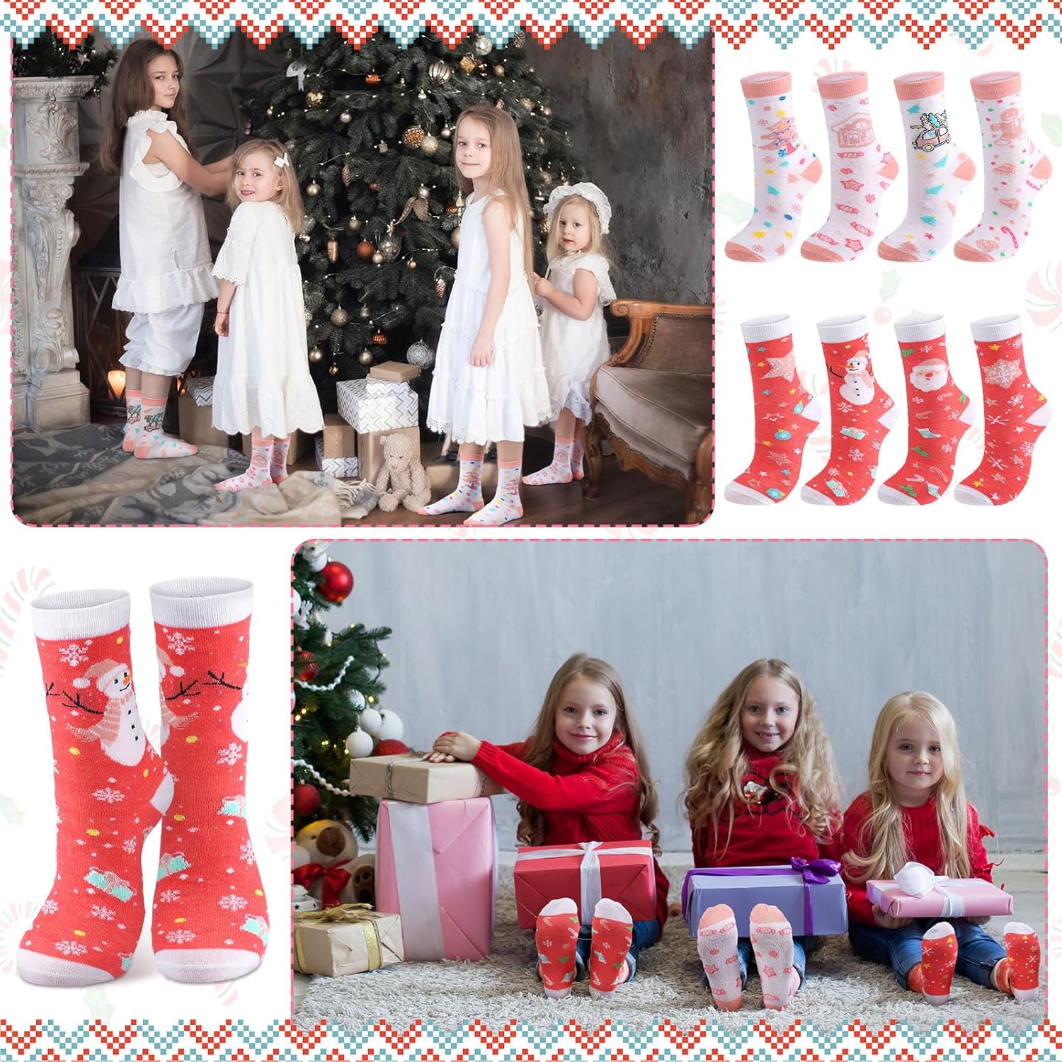 Jadive 16 Pairs Pink Nutcracker Socks Ballet Dance Nutcracker Sock Women Novelty Socks Winter Fuzzy Sock for Dance Lover Gift - Image 7