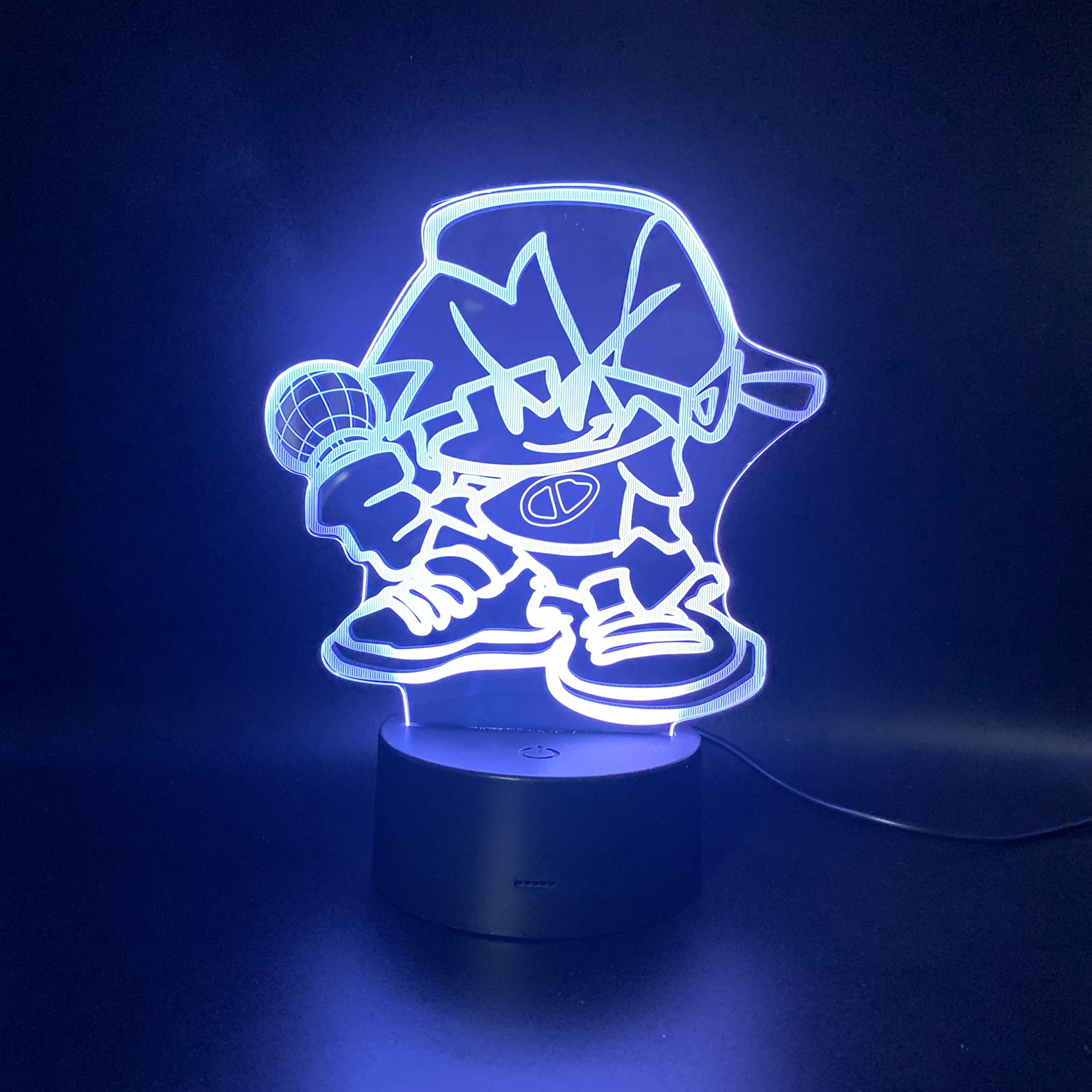 Lampara LED Videojuego Friday Night Funkin' Cambia Color USB Luz Nocturna y decoración