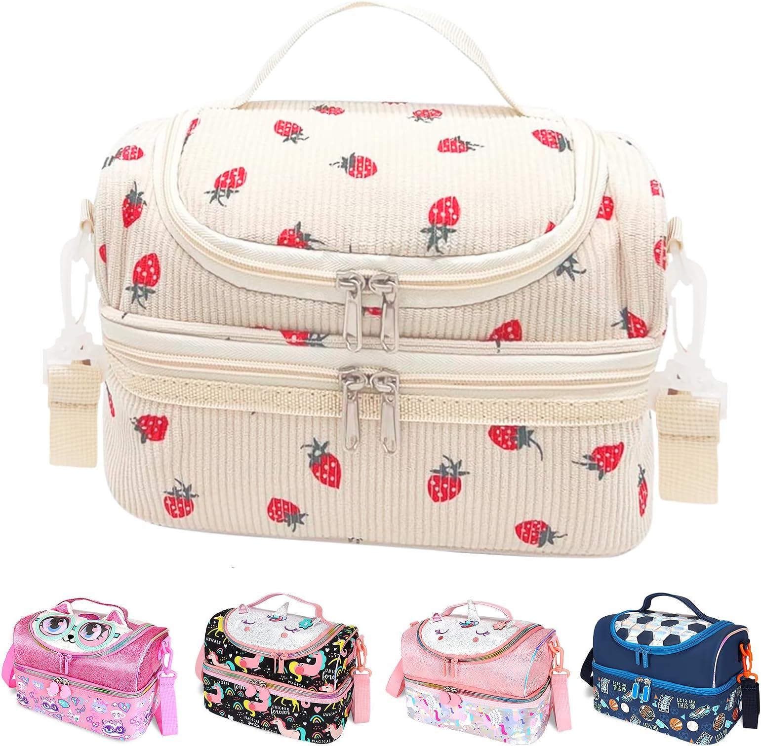 RLGPBON Lunch Bag Kids, Lunch Box for Girls,Cute Lunch Bag Teen Girls,School Daycare Cute Travel Bags