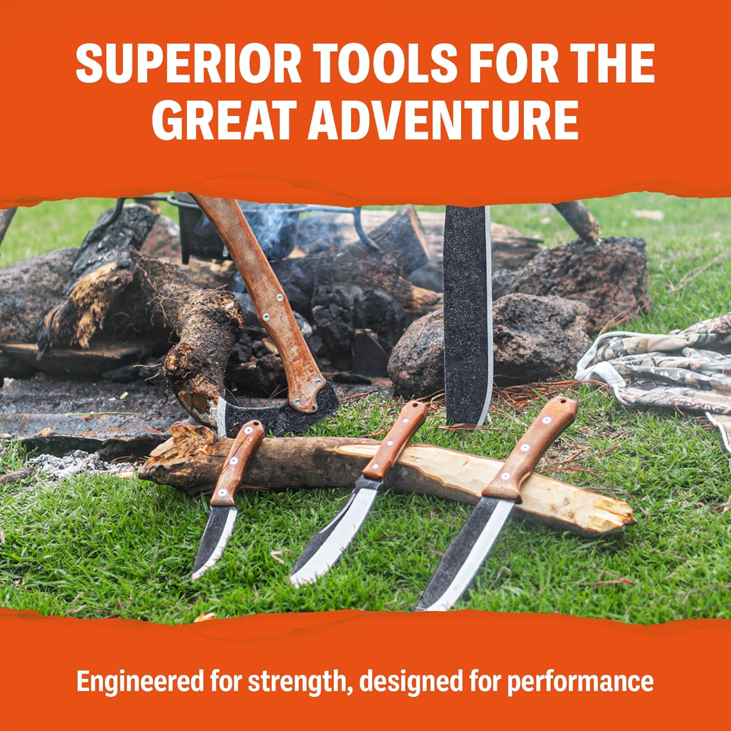 Condor Tool & Knife Tantar Harpoon - 1075 High Carbon Steel - Trident Spear with a Natural Finish and Kydex Protection Sheath - Spear Fishing Equipment - 5.9in Blade - 3.02oz (3mm)