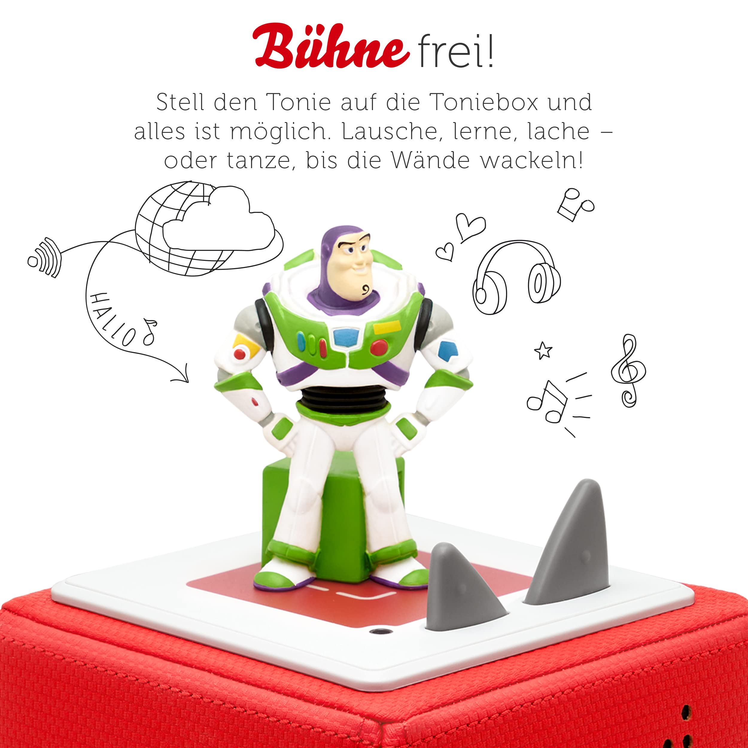 tonies Figurki do słuchania Toniebox, Disney – Toy Story 2, słuchowisko z muzyką dla dzieci od 4 lat, czas gry ok. 45 minut