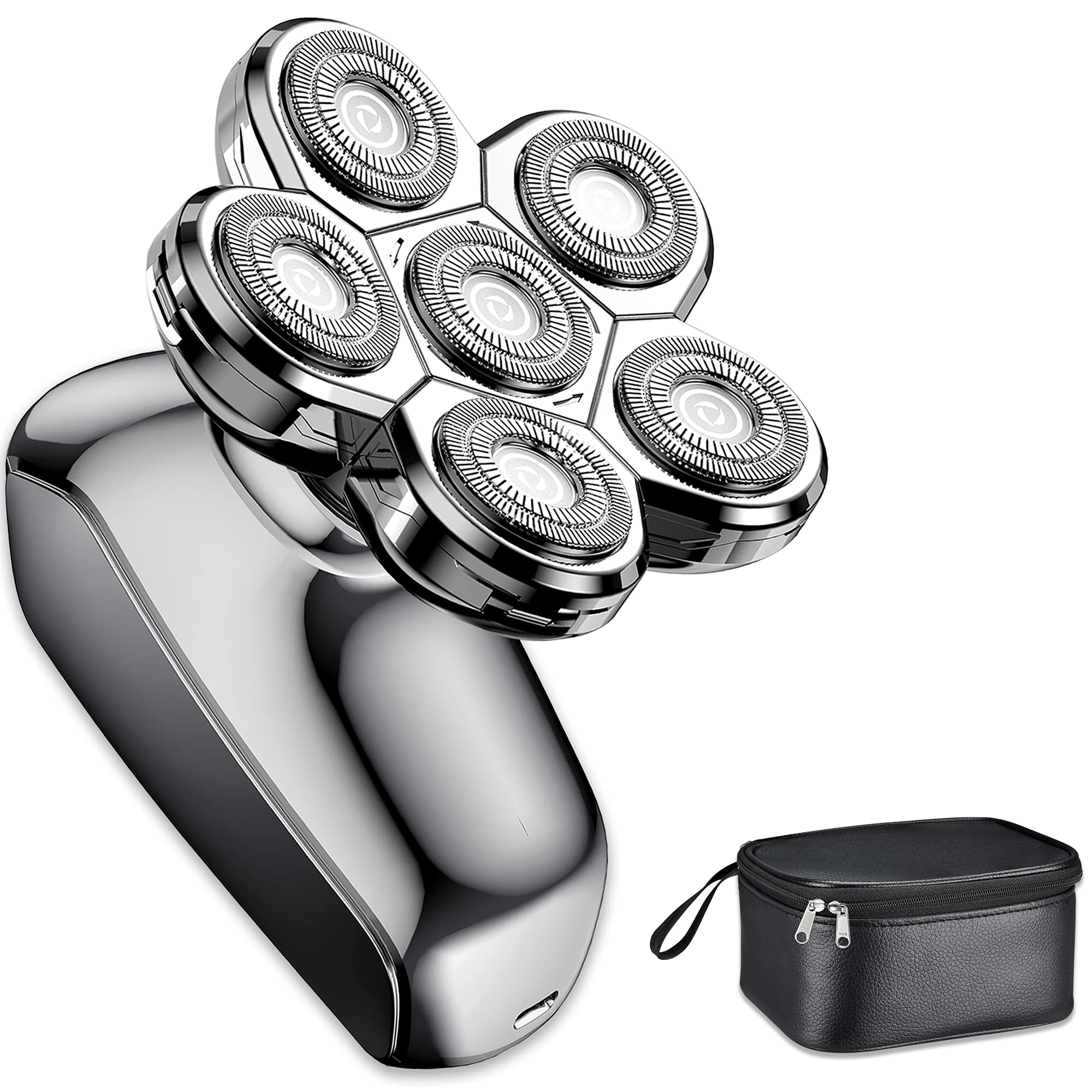 Head Shaver 6D Floating Electric Head Shavers for Bald Men LED Display Waterproof Razor for Hair