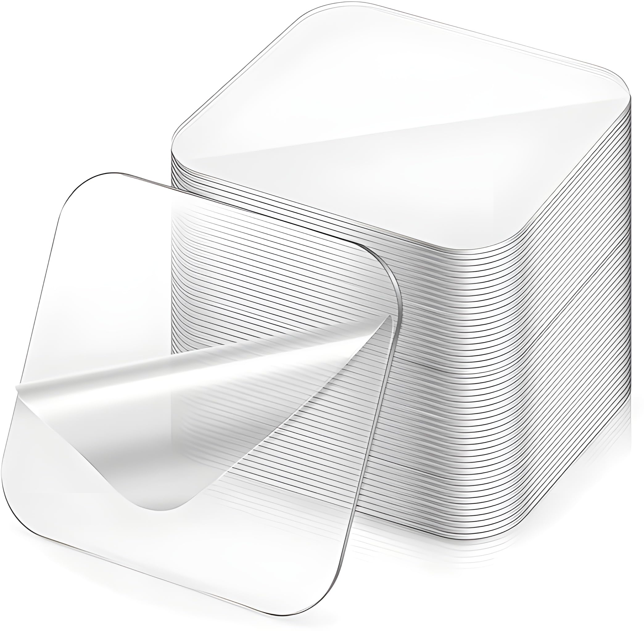 TOP-TIER TOOLS Self Adhesive Square Tape Double Sided Heavy Duty Tap For Wall, Kitchen, Office, Wall, Car Double Sided Desktop Double Sided Sticker | Stickers for Home - (Pack Of 10)