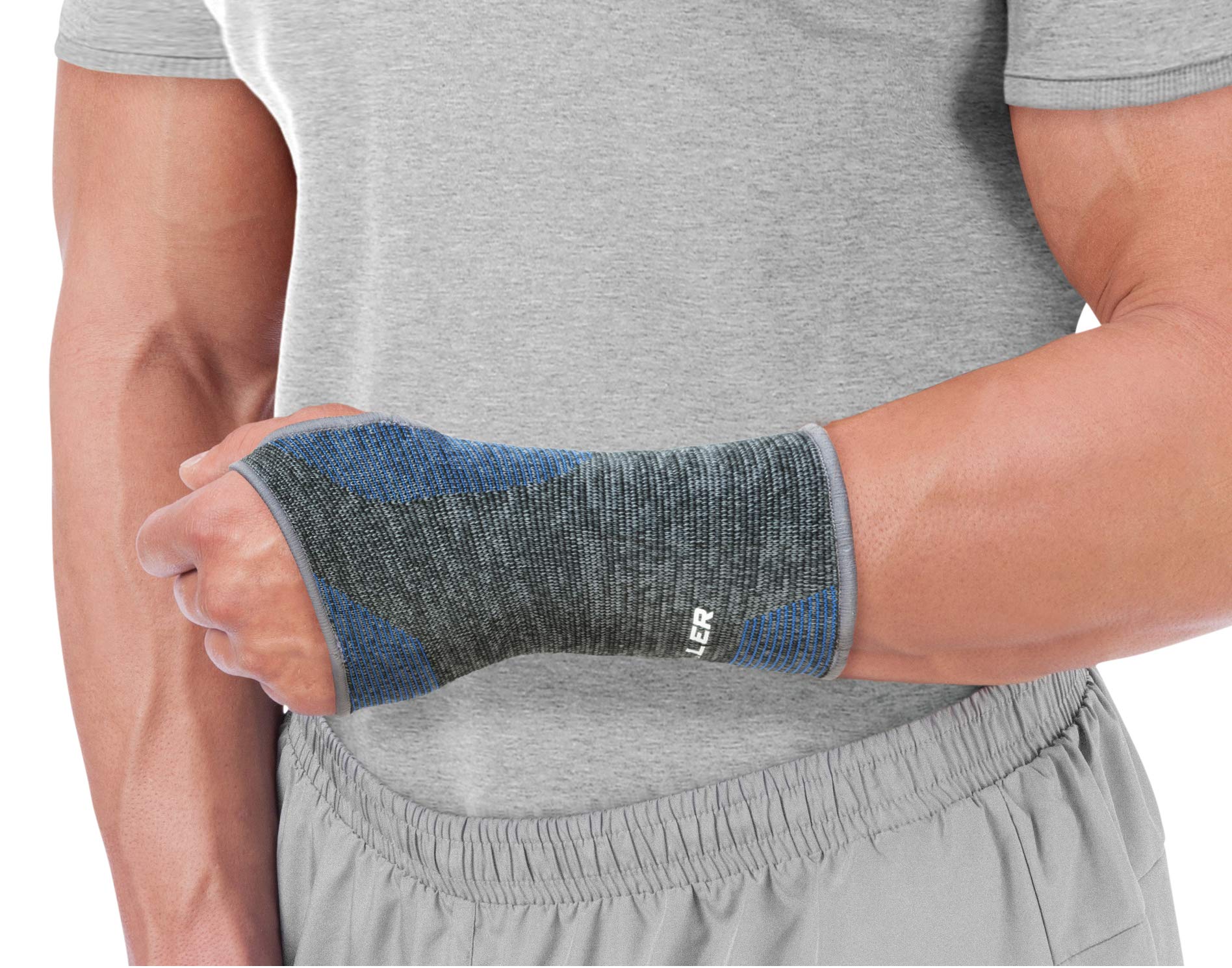 Mueller Sports Medicine FIR 4-Way Wrist Support Wrist Pain Relief Support for Men and Women Ideal for Carpal