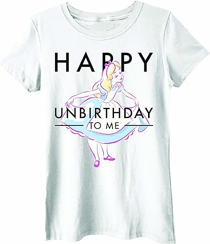 Alice in Wonderland Unbirthday Womens Juniors T-Shirt