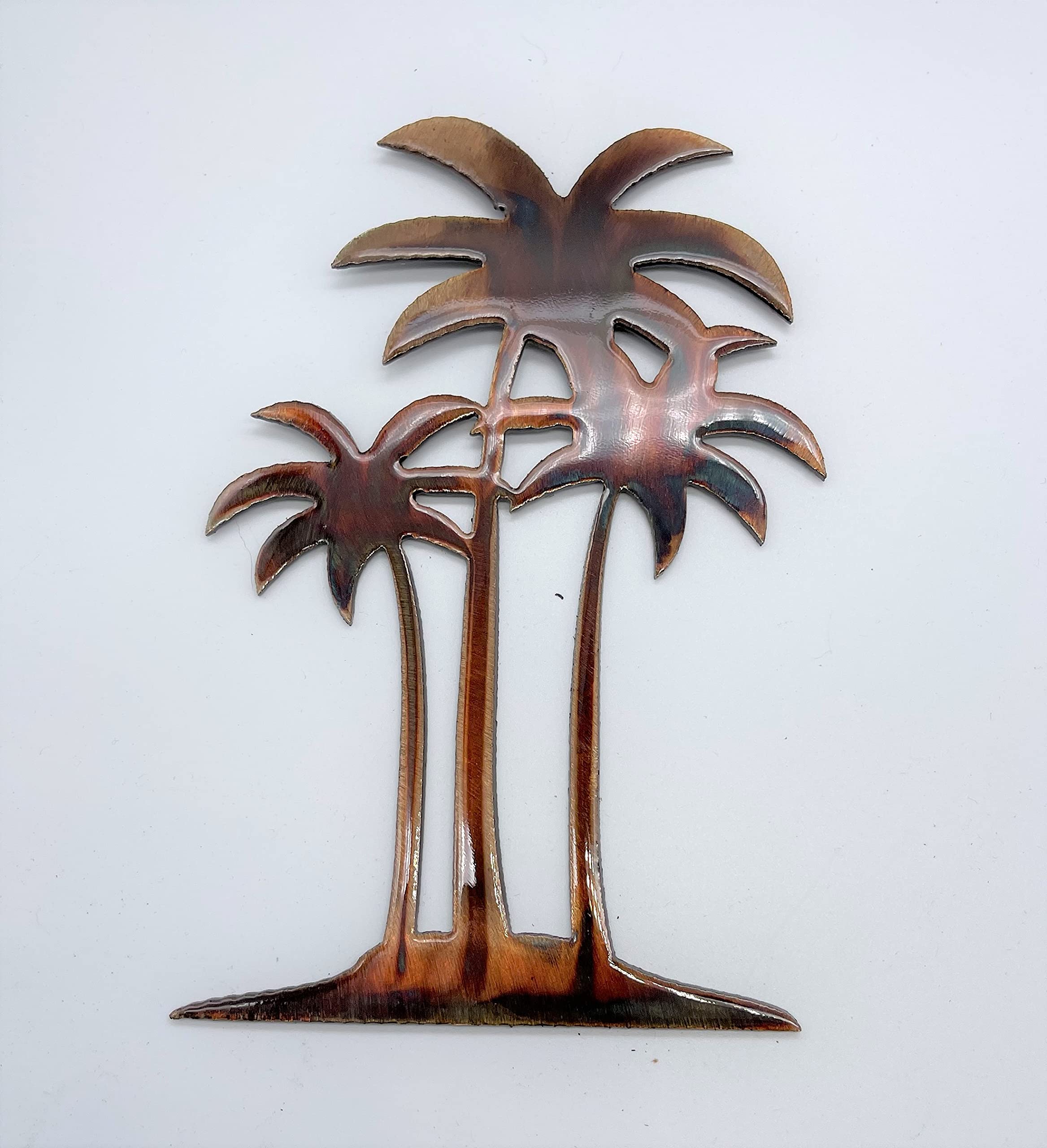 Triple Palm Tree Metal Wall Art Décor 7
