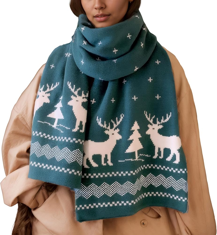 STXWKJ Fall Winter Soft Knit Scarf for Women Men Boys Girls