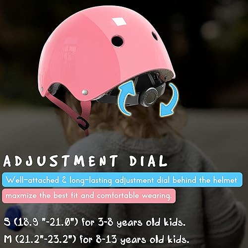 Miniatura 2 de Juego de casco y almohadillas para niños, casco de bicicleta juvenil con rodilleras, coderas, muñequeras para patineta, bicicleta, BMX, patineta,