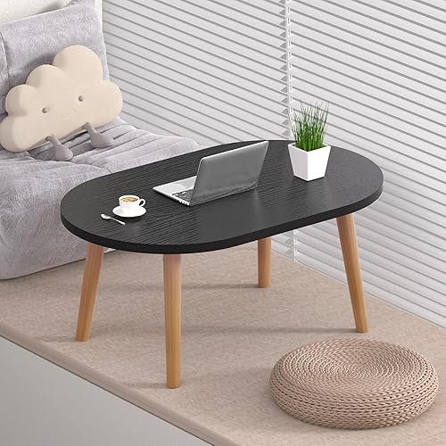 Miniatura 5 de Mesa de centro pequeña para espacio pequeño, mesa baja, mesa de pie para sentarse en el suelo, mesa de centro japonesa para sala de estar, mesas de
