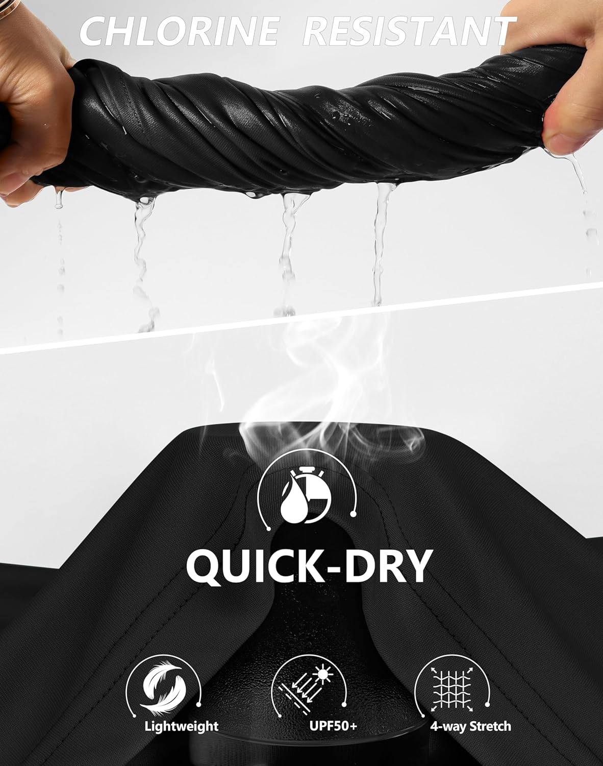 SANTINY Women's High Waisted Swim Skirt with Pocket Tummy Control Tankini Swimsuit Bathing Suit Bottoms for Women - Image 5