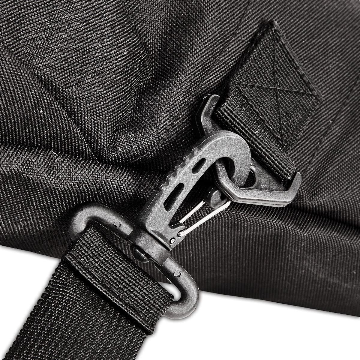 Black Crevice Sac de Snowboard Powder I Sac de snowboard avec poche extérieure supplémentaire I Sac robuste avec bandoulière rembourrée et poignée I Sac à dos pour snowboard I 160x20x20 cm