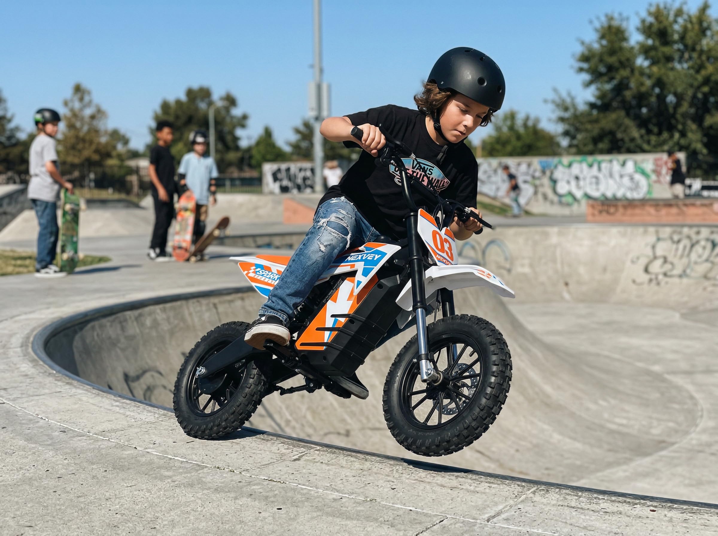 SPARK03 Electric Dirt Bike for Kids Ages 8-14, 1500W Peak Motor 22MPH Electric Motorcycle, 48V 13AH Battery 22 Mile Range, 3 Speed Modes, Dual Suspension, Off-Road Ride On Bike for Boys & Girls - 5