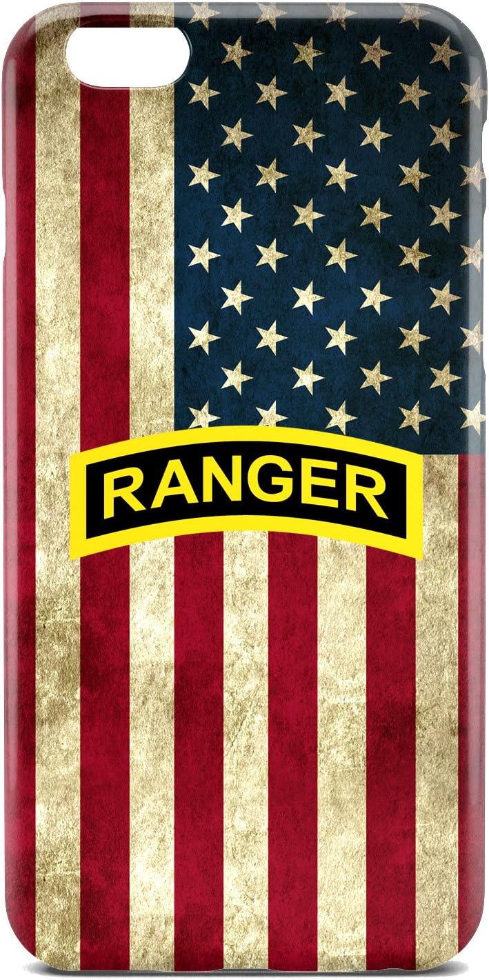 US Army Ranger Logo over American Flag Background - Slim Phone Case - Apple iPhone 6 / 6S