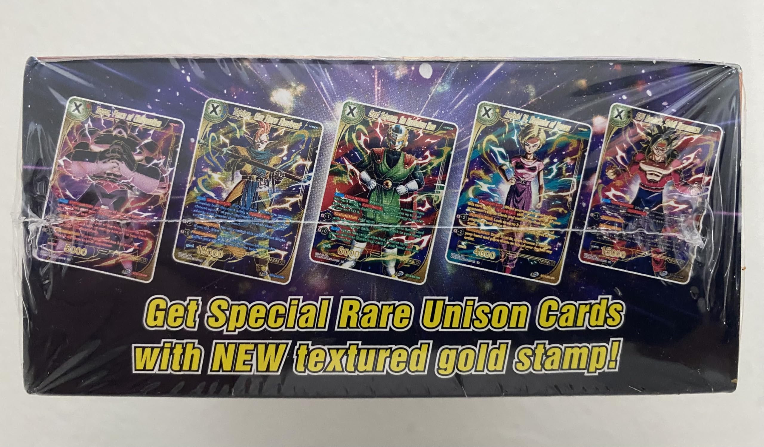 Amazon.com: Dragonball Z Cross Spirits Unison Warrior Series Factory Sealed  Brand New Unopened Booster Box. 24 packs. 12 cards per pack. Dragon Ball US  Version DBZ - THIS ITEM IS AVAILABLE FOR