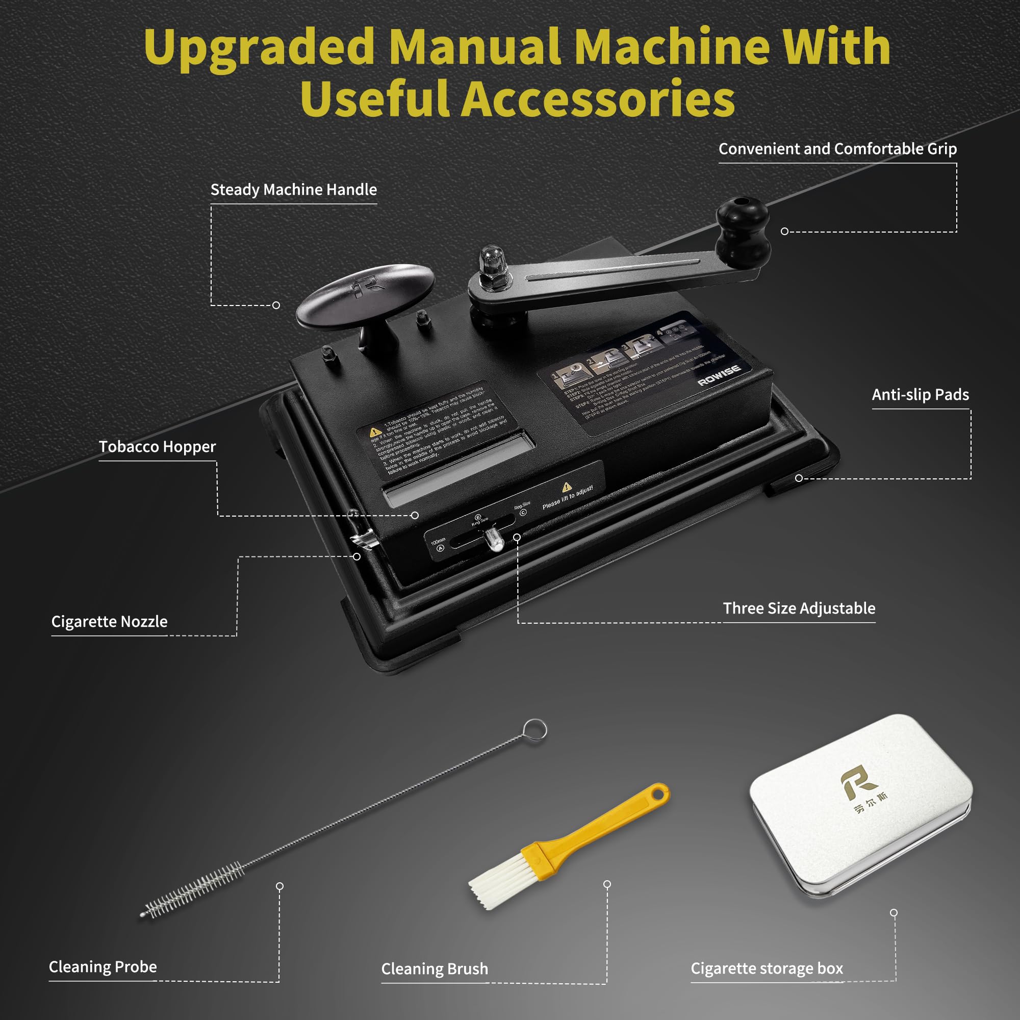 cigarette rolling machine parts Amazon.com: ROWISE Cigarette Rolling Machine, New Manual Cigarette Tobacco  Injector Roller Fits Rolling Tube of Diameter 0.31