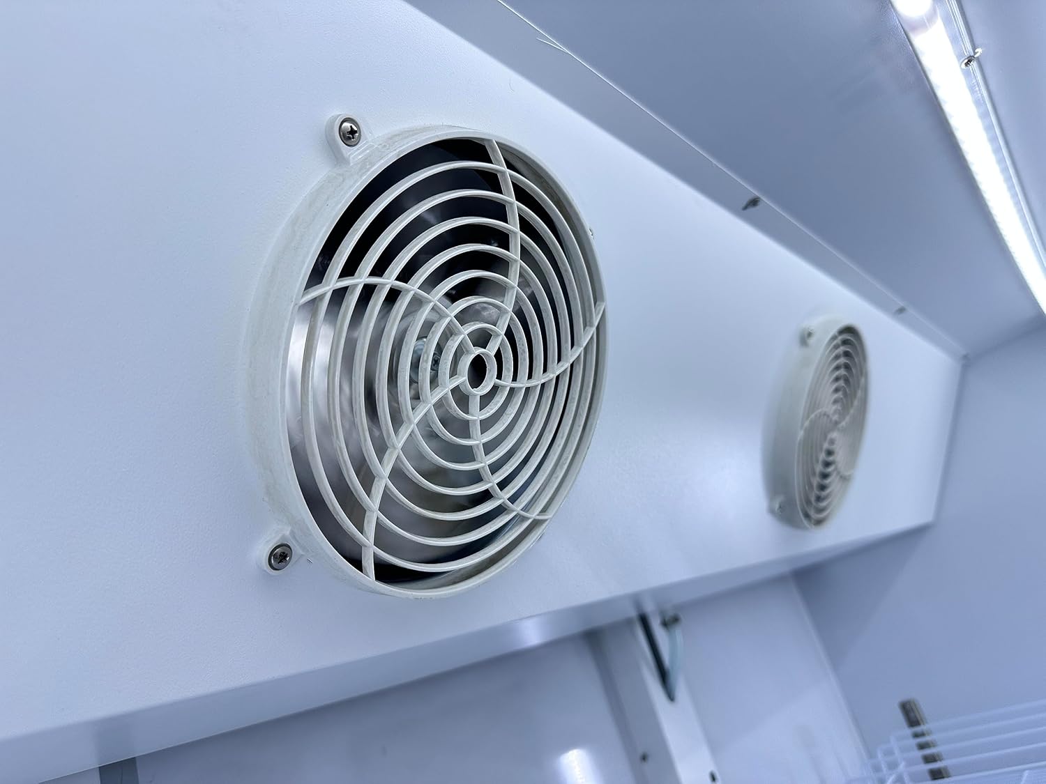 Commercial Flower Refrigerator Floral Display Cooler,White 3 Glass Doors Floral Fridge With LED Light 9 Adjustable Shelves,ETL Sanitation,71" Wide,63.5 Cuft, Wheels Included