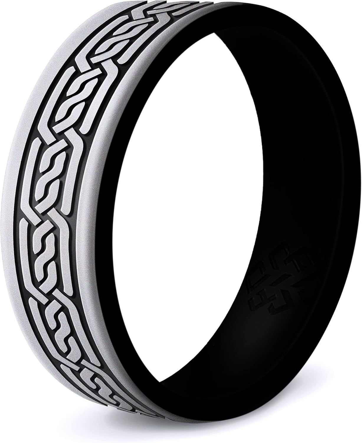 Knot Theory Trinity, Celtic, Claddagh Silicone Ring for Men and Women - Silicone Wedding Band for Sports Activities, Breathable Comfort Fit 6mm Bandwidth