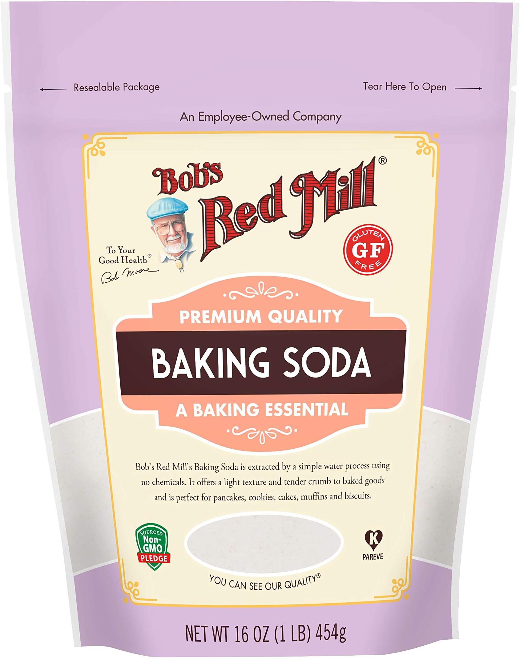 Bob's Red Mill Pure Baking Soda -- 16 oz (Pack of 2)