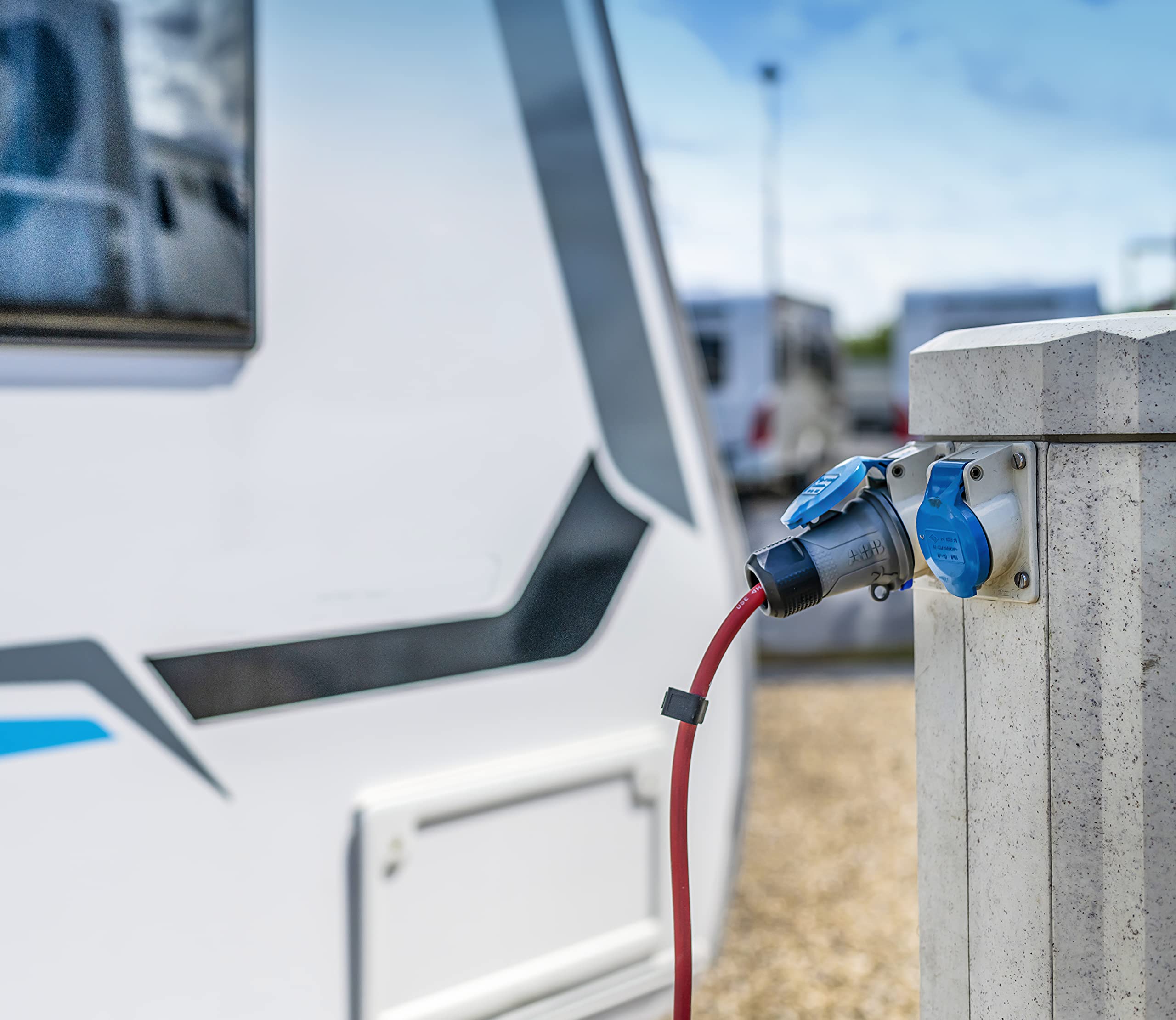 Brennenstuhl - Extensor eléctrico para autocaravanas, Barcos, Tiendas ambulantes (15 m H07RN-F 3G1,5, Exterior), Fabricado en Francia