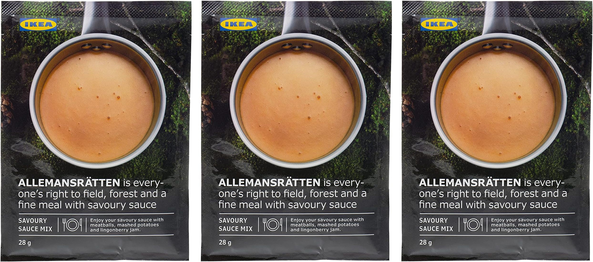 ALLEMANSRATTEN Cream Sauce Mix For Meatballs 28g (Pack of 3)