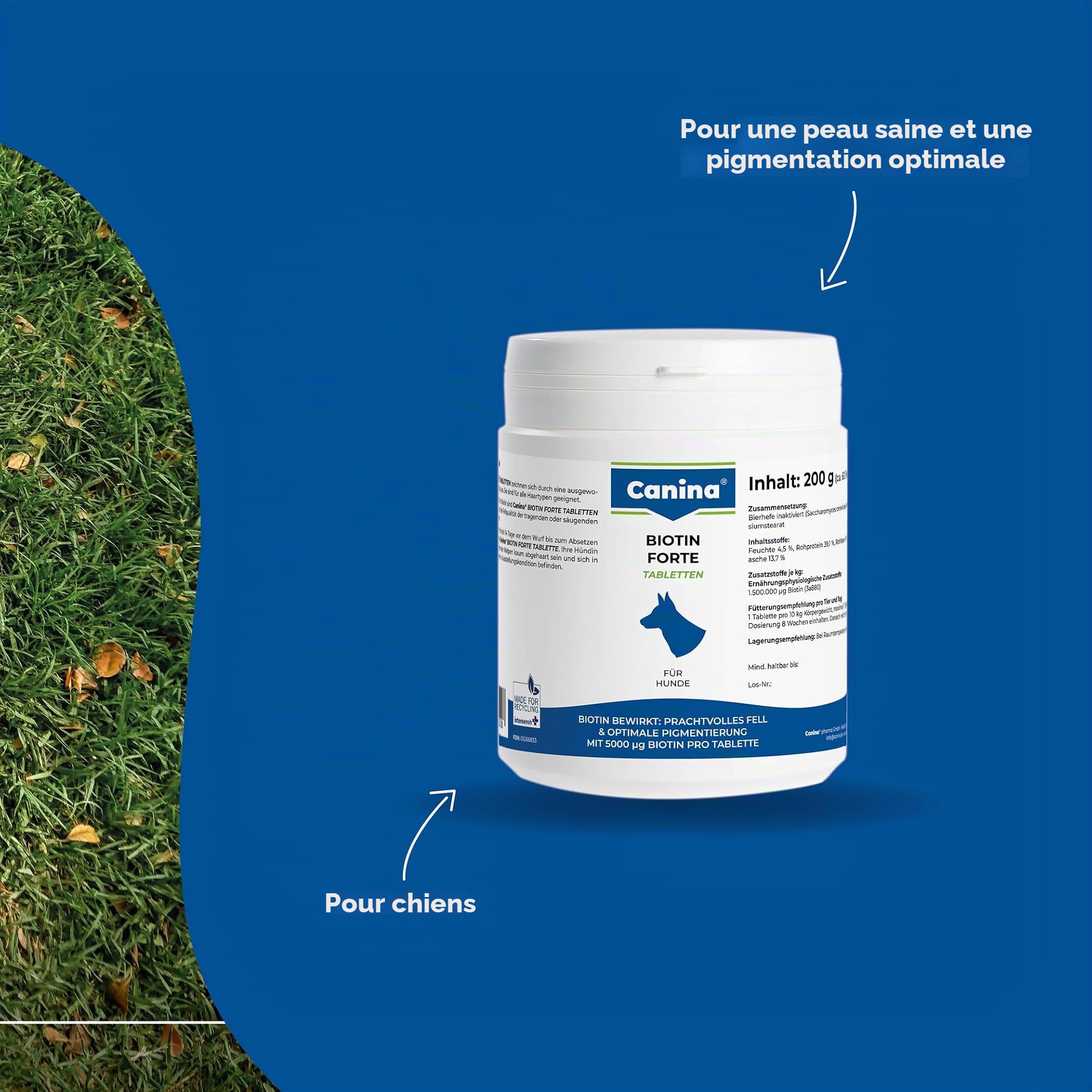 Canina Biotin Forte Comprimés pour Chiens