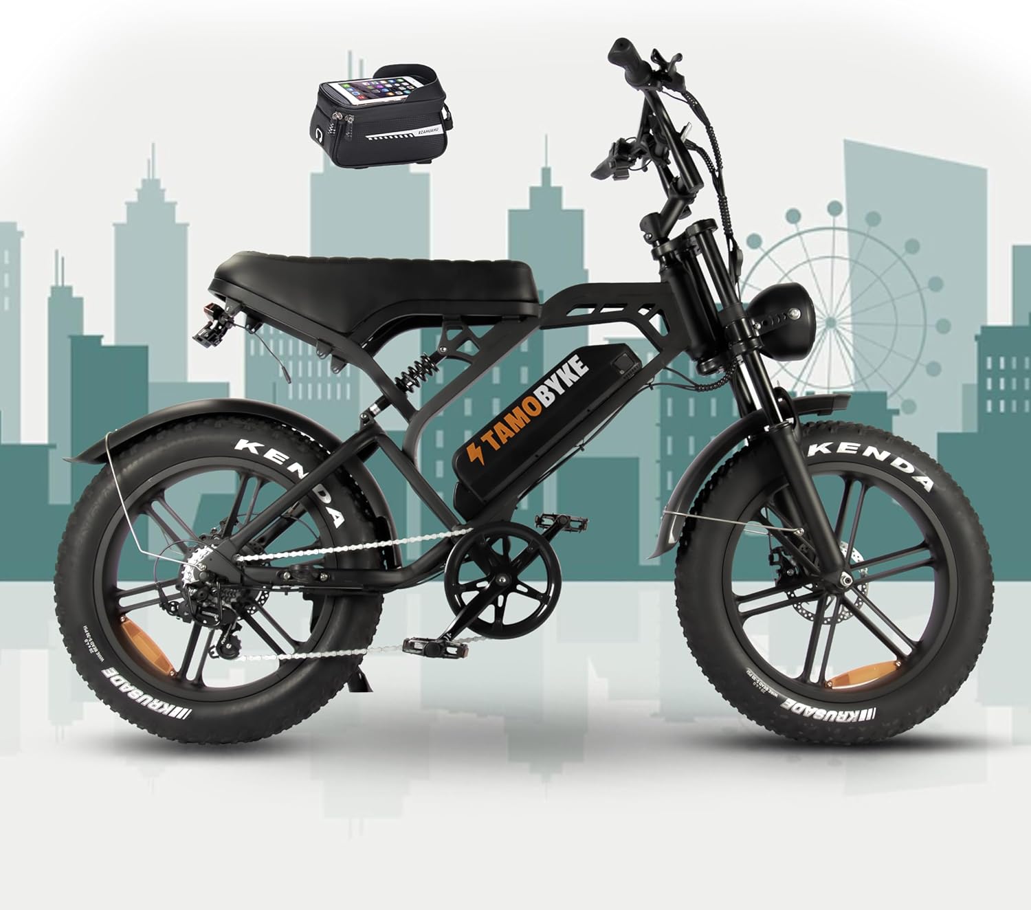 V20 Electric Bike 1000W Motor, 20'' Fat Tire Ebikes 48V 15.6AH Removable Battery 28MPH & Max 30-75 Miles, 7 Speed Double Suspension & Disc Brakes Electric Bicycle V20 Electric Bike 1000W Motor, 20” Fat Tire Ebikes 48V 15.6AH Removable Battery 28MPH & Max 30-75 Miles, 7 Speed Double Suspension & Disc Brakes Electric Bicycle