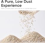 FUKUMARU Tofu Litter chat - Très absorbant & Flushable, sans poussière, rapide, léger pour un transport facile, moins de suivi & Contrôle de l'odeur avec le parfum de thé blanc, 16.5lb (3 Boîte)