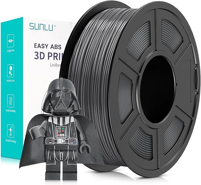 SUNLU ABS Filament 1.75mm, Low Printing Temperature ABS 3D Printer Filament, Not...