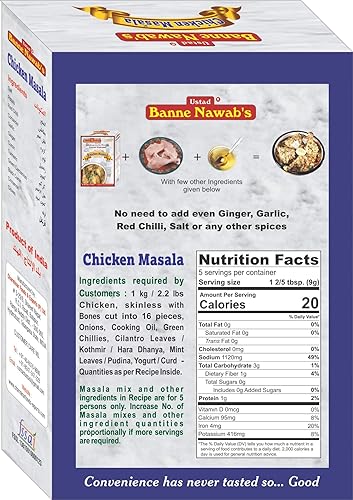 Miniatura 2 de Ustad Banne Nawab Masala de pollo Ethinc Hyderabadi