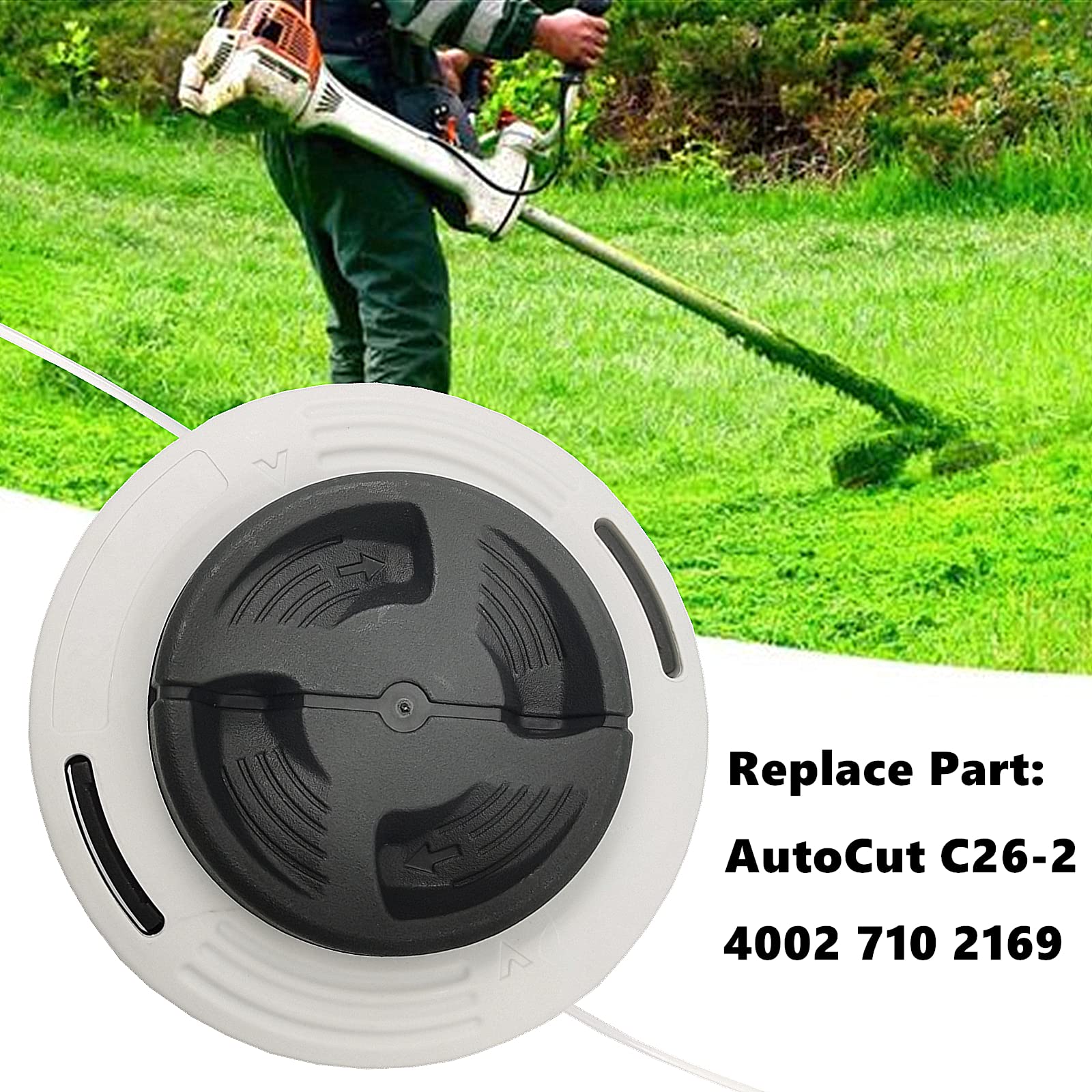 C26-2 Trimmerkopf Für Stihl FS55 Bis FS460 – Doppelschnur-Ersatzkopf Für Freischneider & Unkrautvernichter