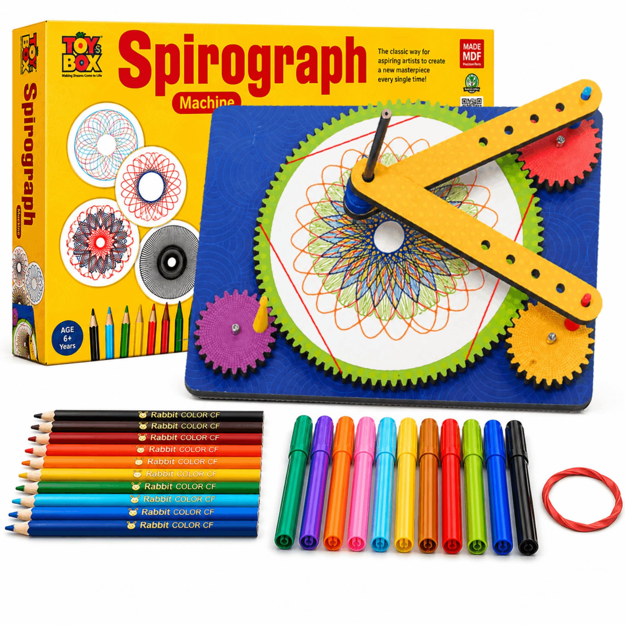 Spirograph Machine A Fun Drawing Tool Art & Craft DIY Kit for Kids-picture-20