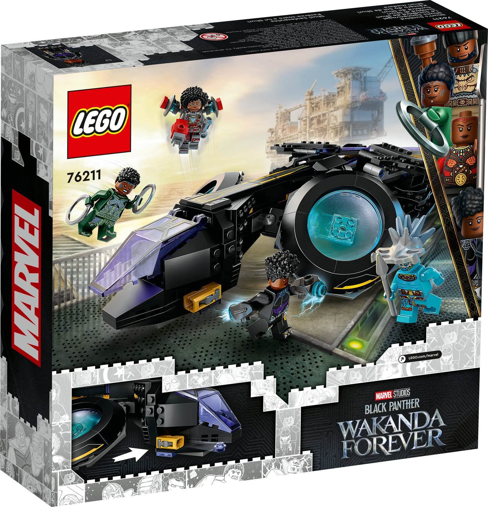 LEGO 2er Set: 76211 Shuris Sonnenvogel & 76186 Black Panthers Libelle