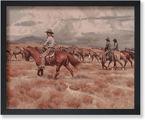 Miniatura 18 de Poster Master Póster vintage de paisaje – Póster de vaquero – Arte del Oeste – Diseño de pared del salvaje oeste – Regalo para hombres y mujeres –