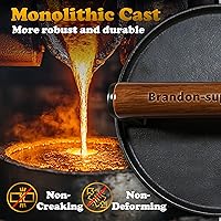 Vista 2 de Brandon-super Cast Iron 7'' Burger Press Smash Burger Maker Heavy Duty Smasher Weight for Grilling Meat Hamburger Steak Bacon Sandwich Cooking Tool