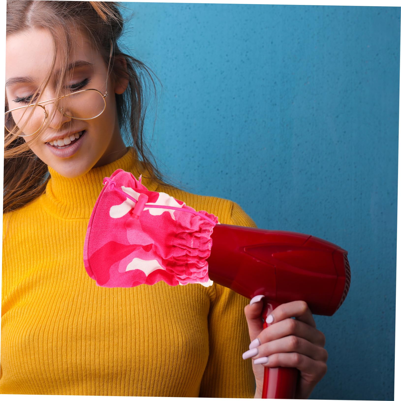Beavorty 5St fön lockiges haar hair dryer curly hair lockenföhn aufsatz hair dryer travel föhnaufsatzt Haartrockner Diffusor Entspannungshaarpinsel Lufttrockner stoffbeutel Baumwolltuch