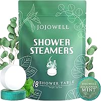 JOJOWELL Shower Steamers Eucalyptus & Mint 18 Pack - Aromatherapy Nasal Relief, Self Care Spa Gifts for Women Men