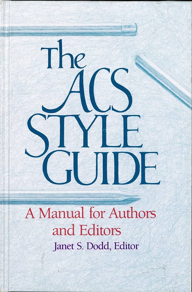 Amazon | The Acs Style Guide: A Manual for Authors and