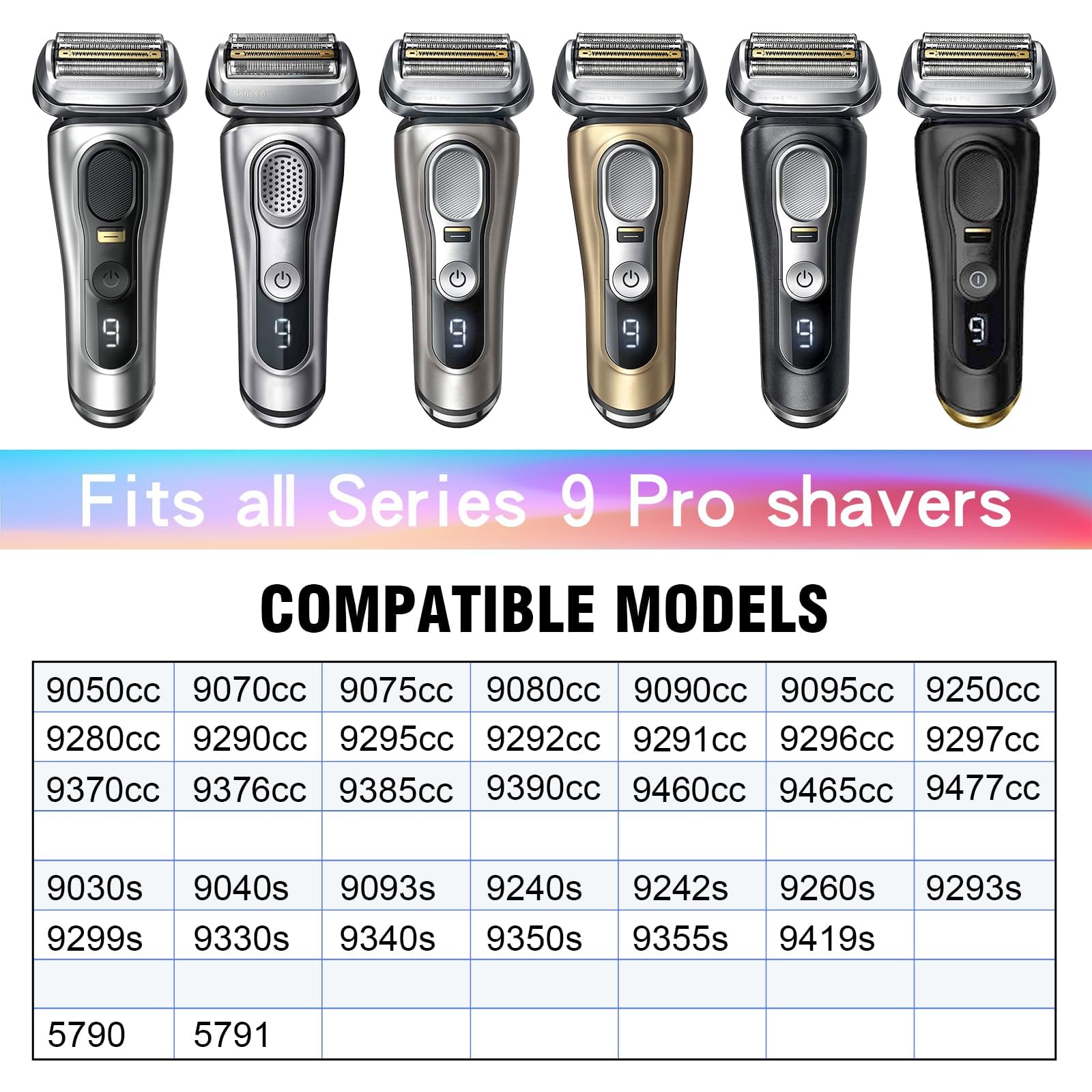 Tête De Rasoir 94M Compatible Braun Série 9 - Remplacement Pour Braun S9 90 - Neuf
