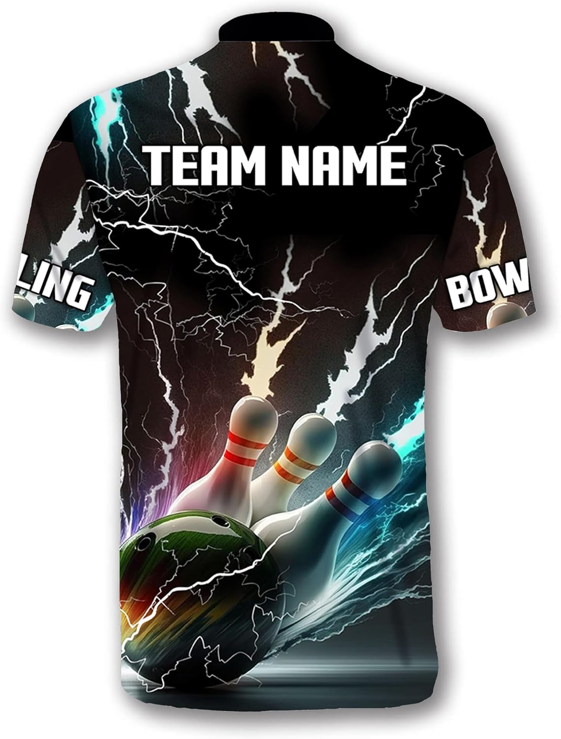 GABITA Personalized Bowling Jerseys for Men, Custom Bowling Shirts, Funny Bowling Shirts Gift for Bowler Team Player - Image 3