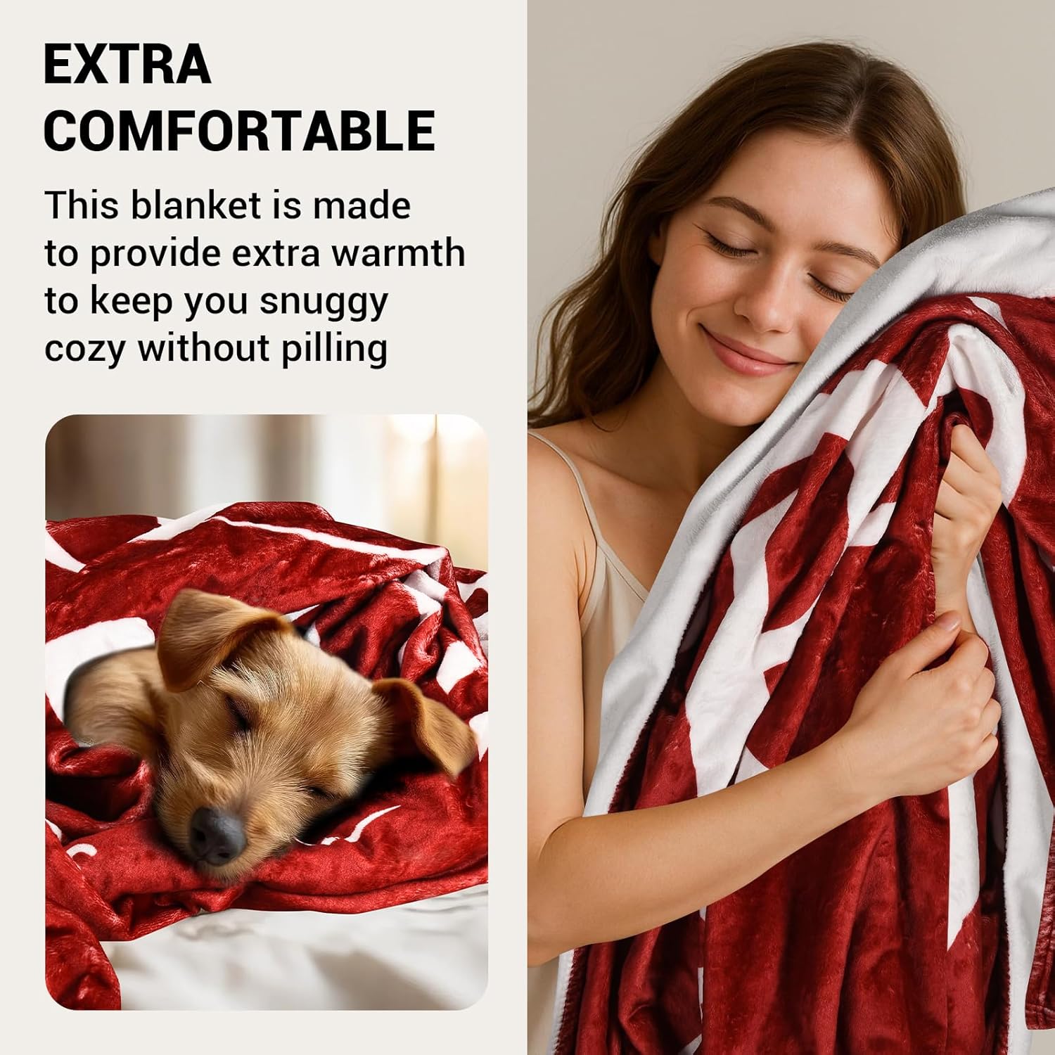 Dr Pepper Blanket XL (80” x 60”) – Ultra Soft Fleece Blanket for Room Decor Aesthetic - Red Throw Blanket for Couch, Bed & Travel | Home Decor, Funny for Soda Fans.