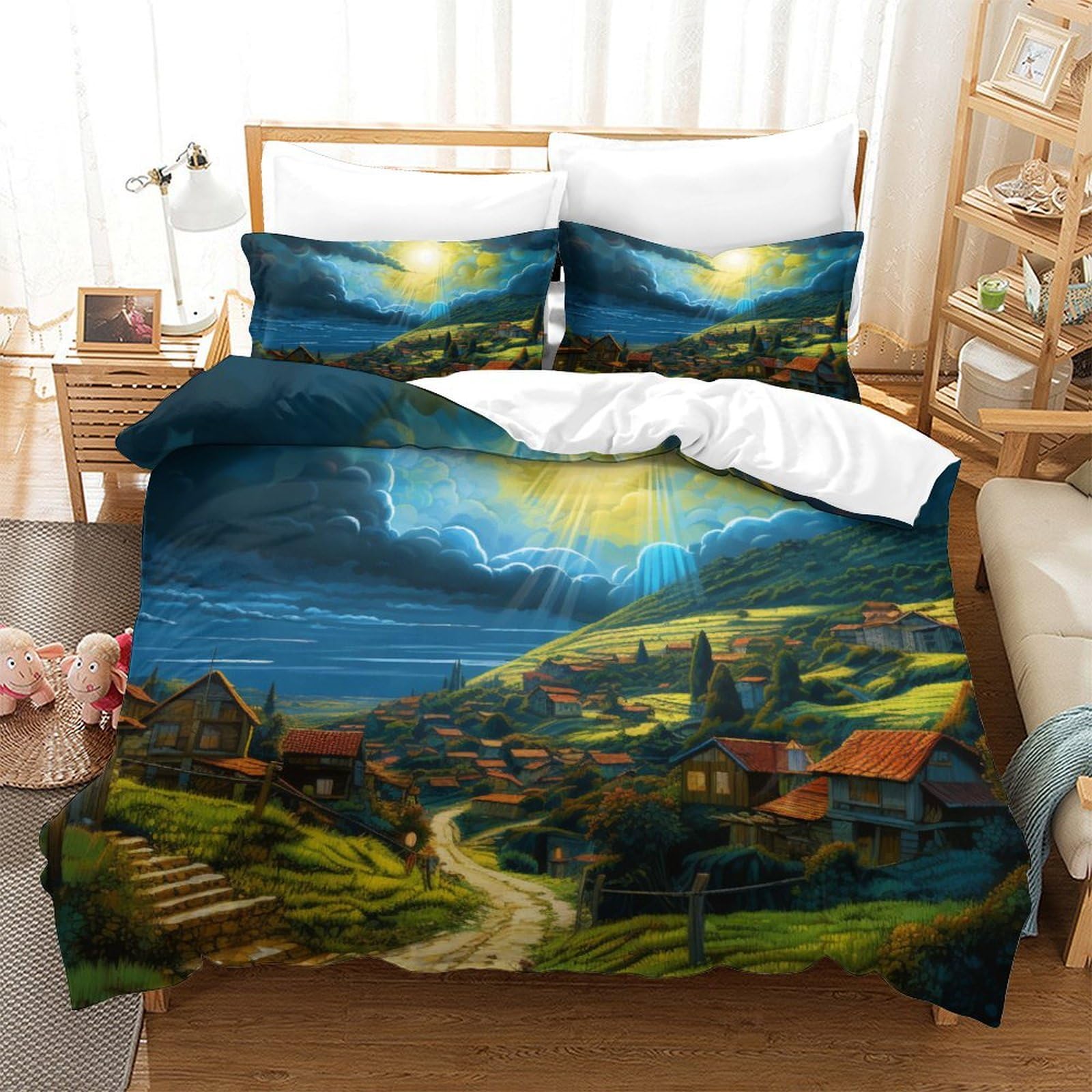 Draps de lit microfibre respirante 260x220cm contre la transpiration nocturne
