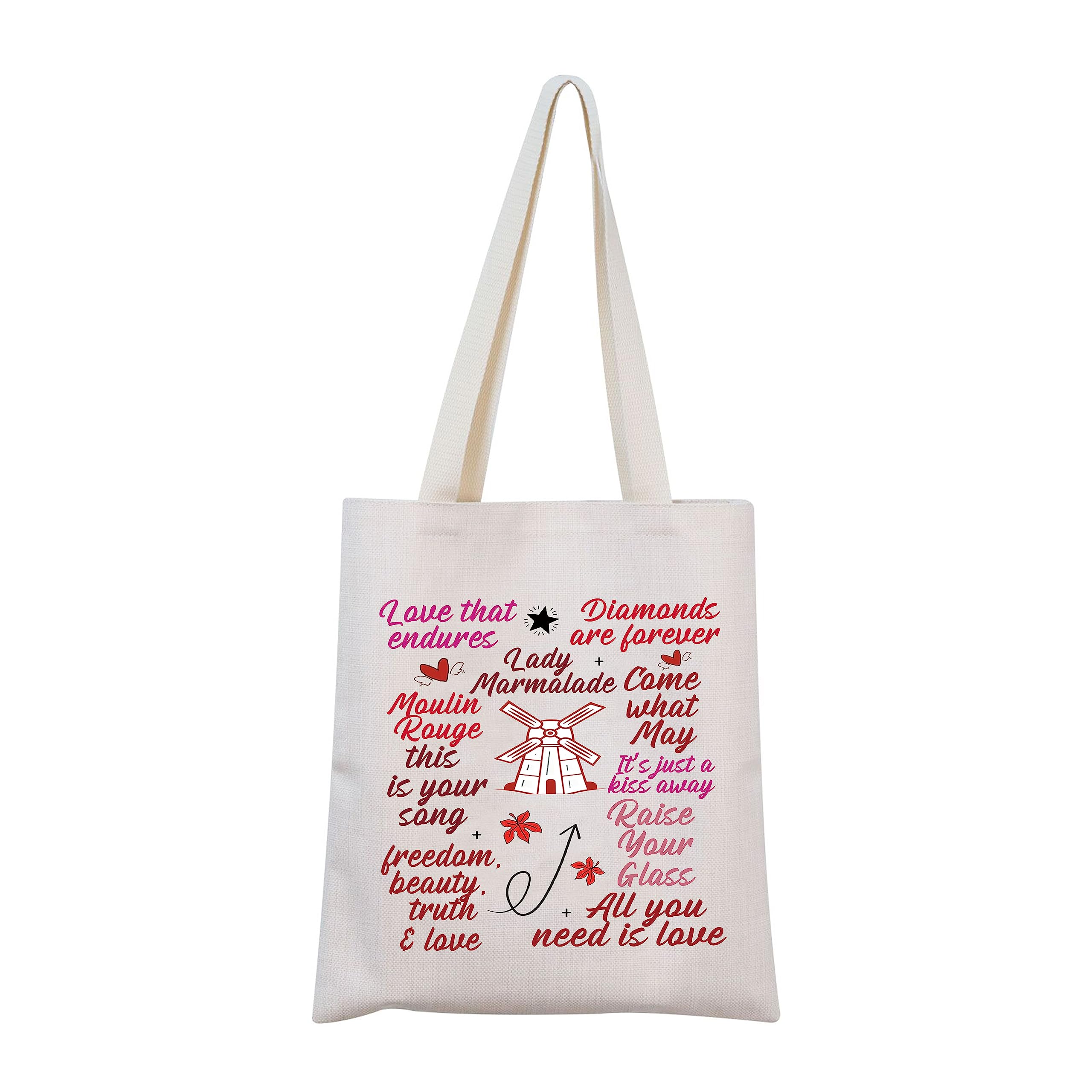 Moulin Rouge Tote Bag Moulin Rouge Musical Tote Moulin Rouge Musical Merch Moulin Rouge Quote (Rouge Tote)
