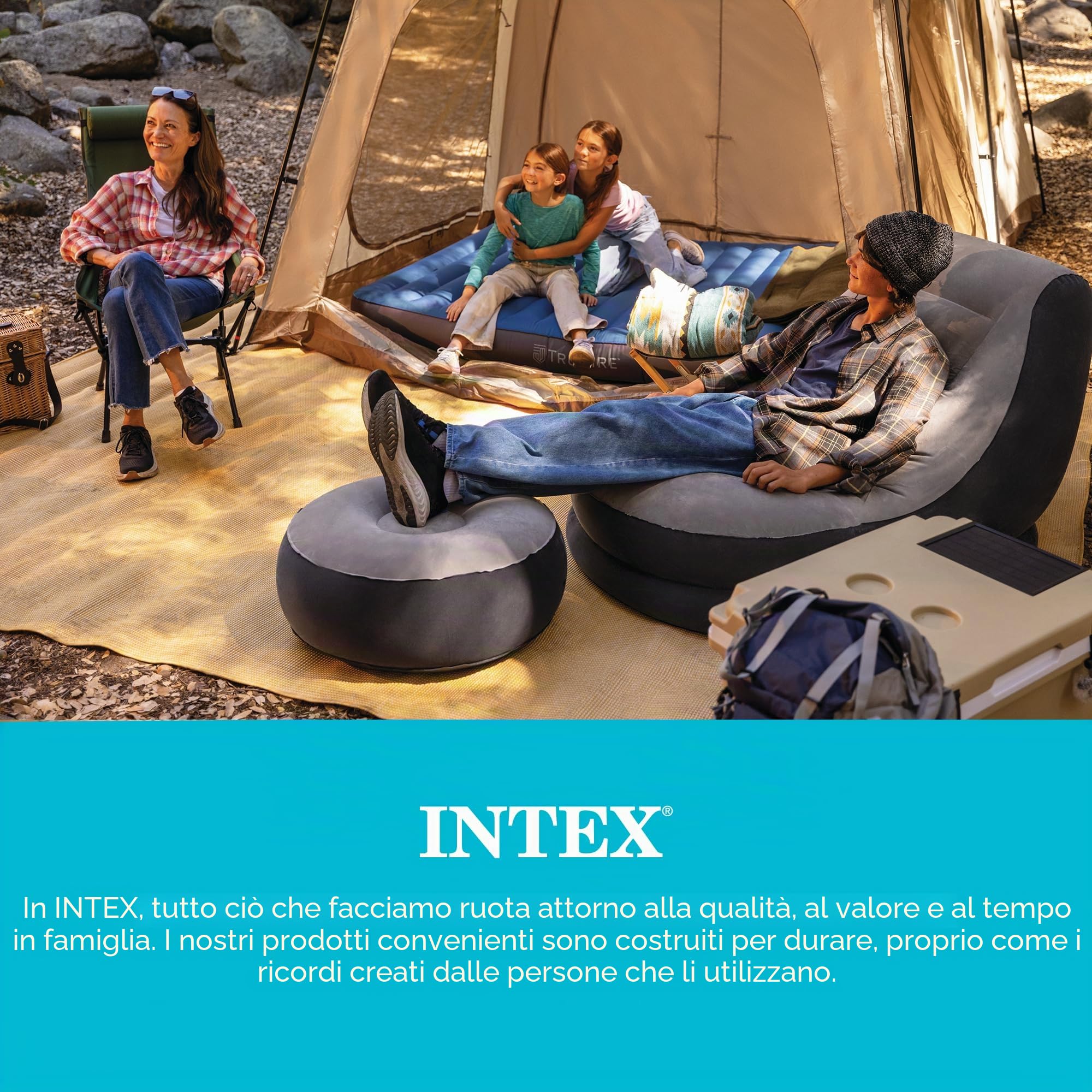 Intex Inflatable Ultra Lounge with Ottoman